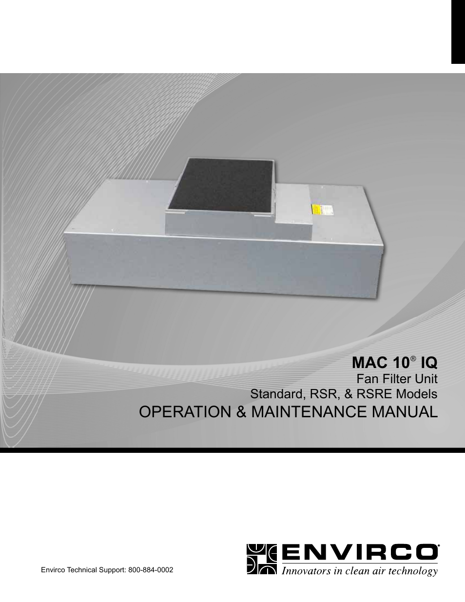 Envirco MAC 10 IQ User Manual | 28 pages