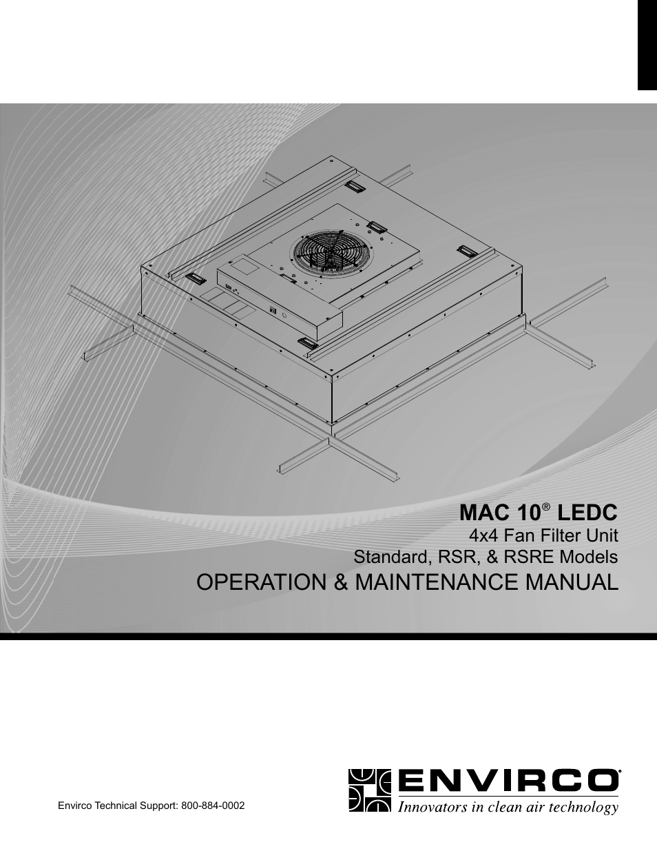 Envirco MAC 10 LE-DC User Manual | 20 pages