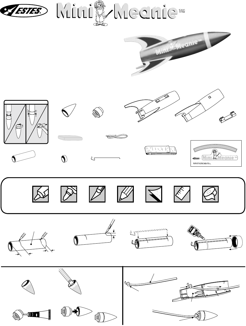 Estes 1202 - Mini Meanie User Manual | 2 pages