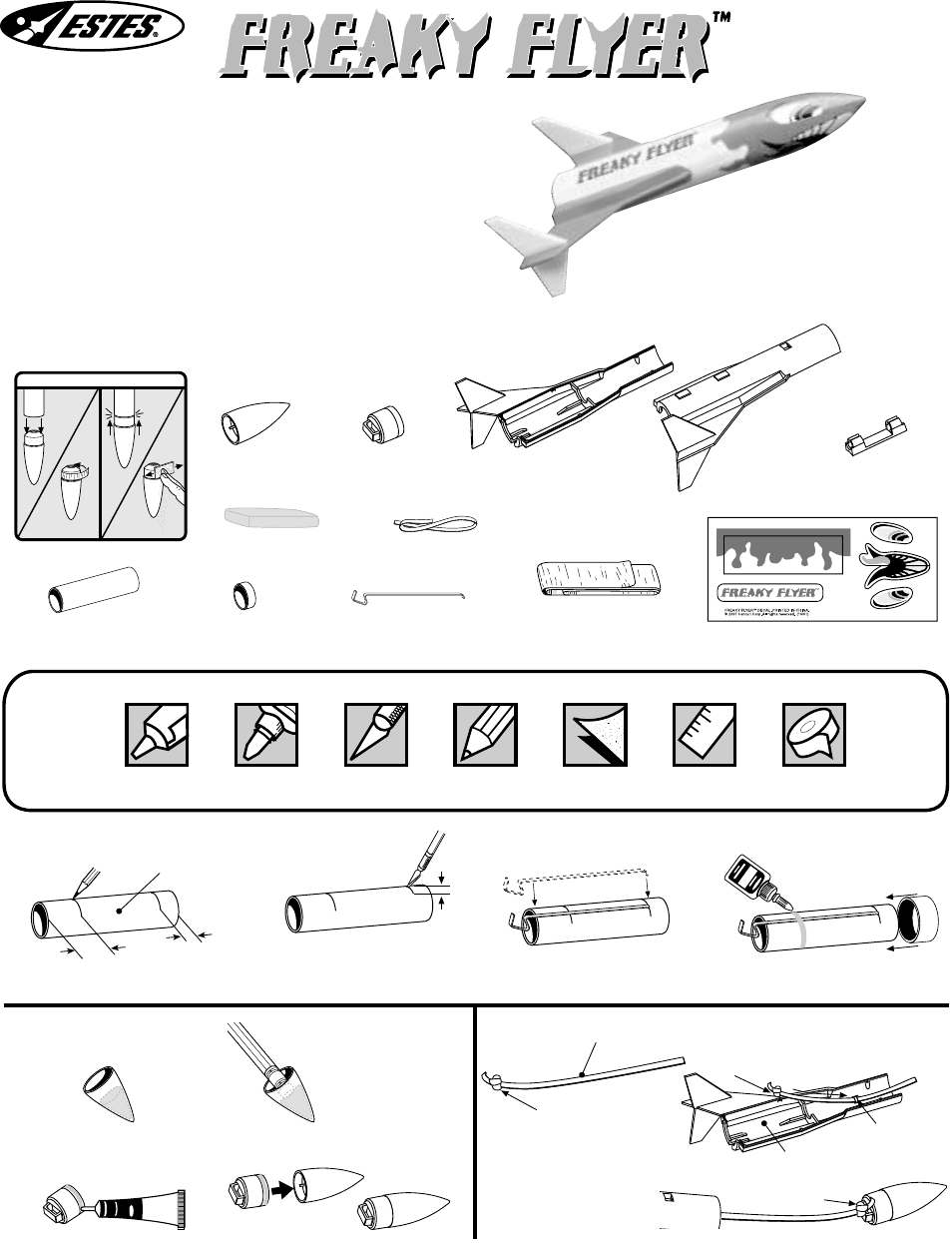 Estes 1203 - Freaky Flyer User Manual | 2 pages