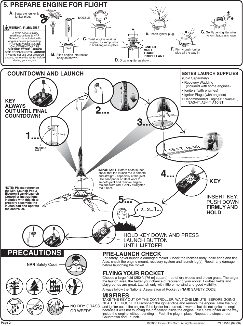 Estes 1485 – Nitro User Manual | 2 pages