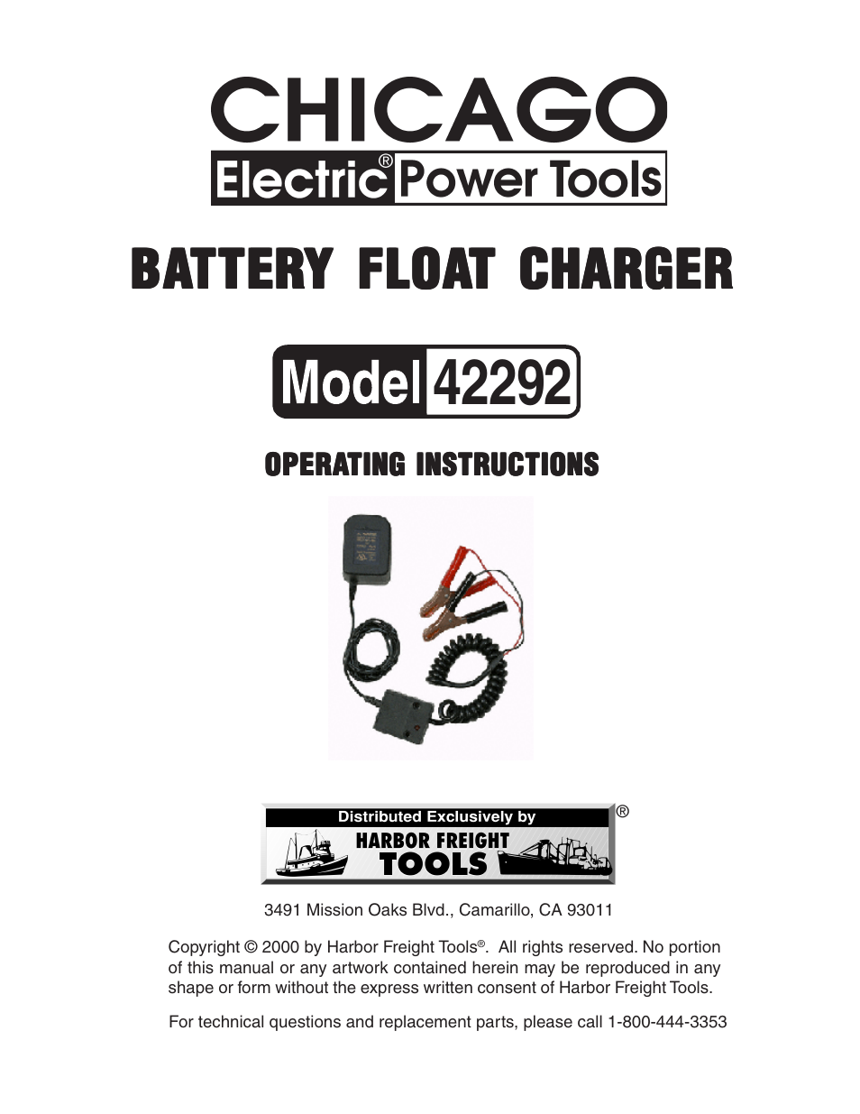 Chicago Electric 42292 User Manual | 3 pages