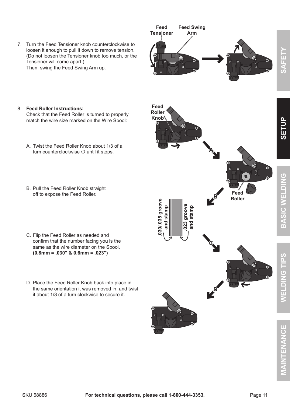 Chicago Electric MIG 180 Wire Feed Welder 68886 User Manual | Page 11 / 32