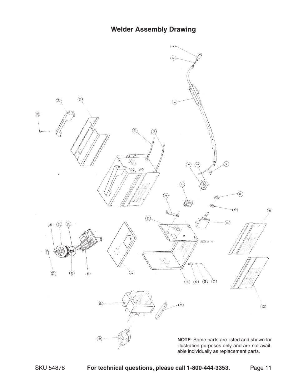 Chicago Electric MIG-100 Welder 54878 User Manual | Page 11 / 14