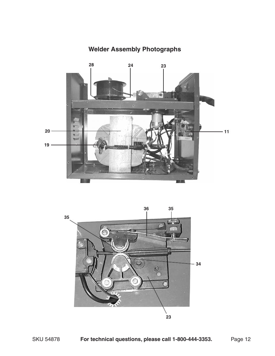 Welder assembly photographs | Chicago Electric MIG-100 Welder 54878 User Manual | Page 12 / 14