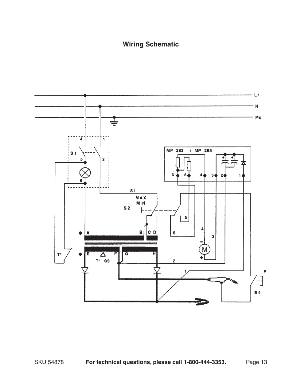 Chicago Electric MIG-100 Welder 54878 User Manual | Page 13 / 14