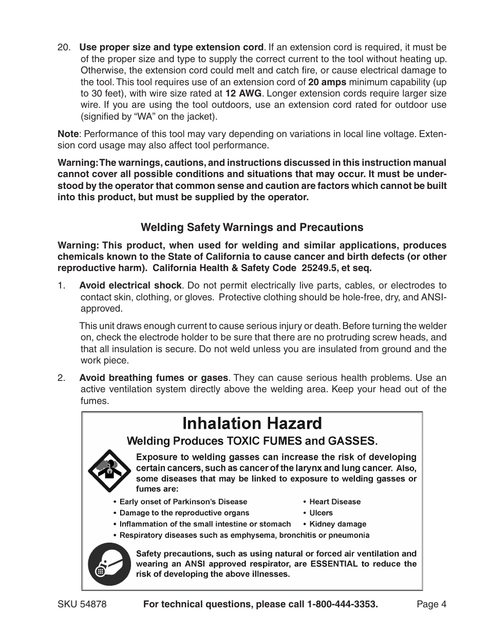 Chicago Electric MIG-100 Welder 54878 User Manual | Page 4 / 14