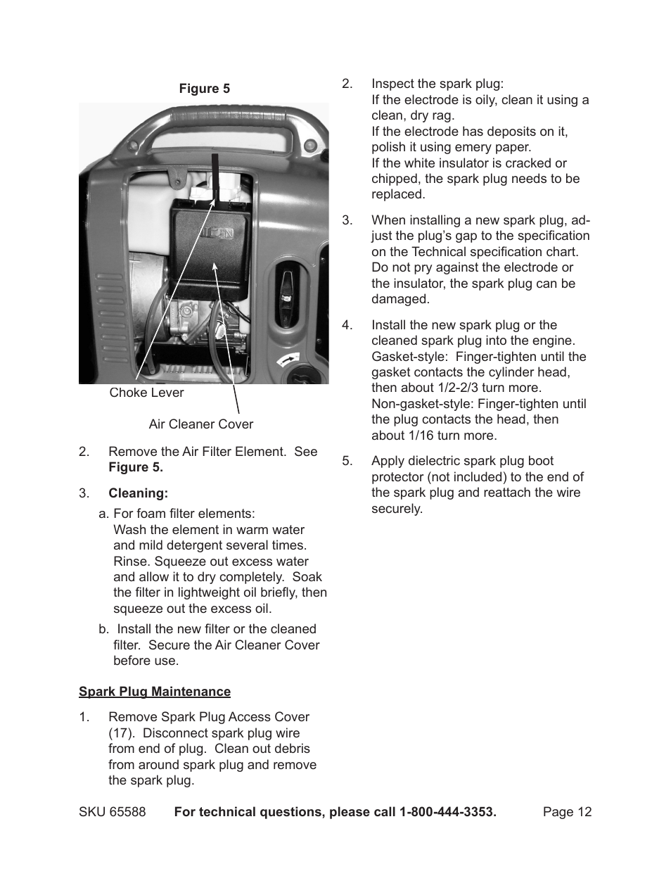 Chicago Electric 65588 User Manual | Page 12 / 23