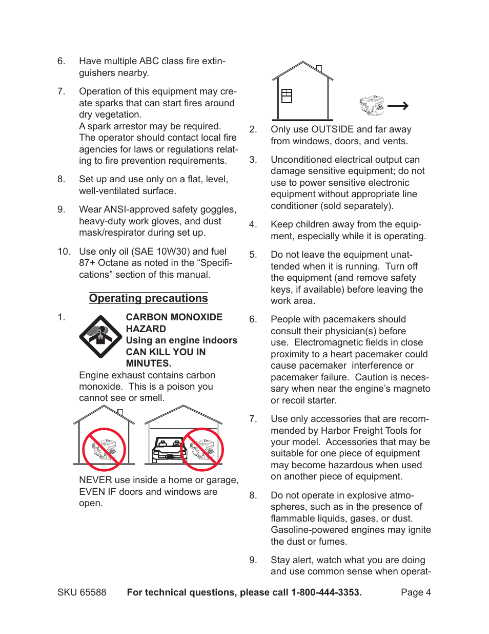 Chicago Electric 65588 User Manual | Page 4 / 23