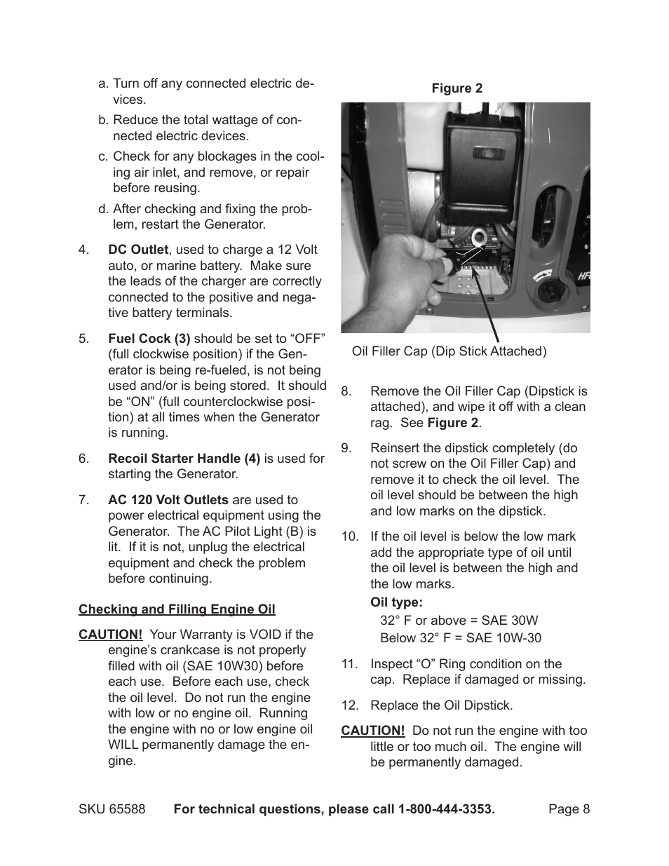 Chicago Electric 65588 User Manual | Page 8 / 23