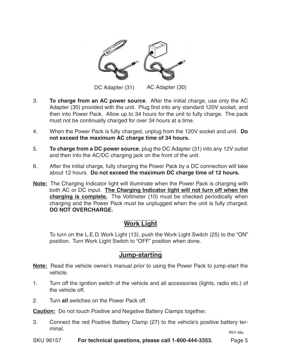 Chicago Electric 96157 User Manual | Page 5 / 10