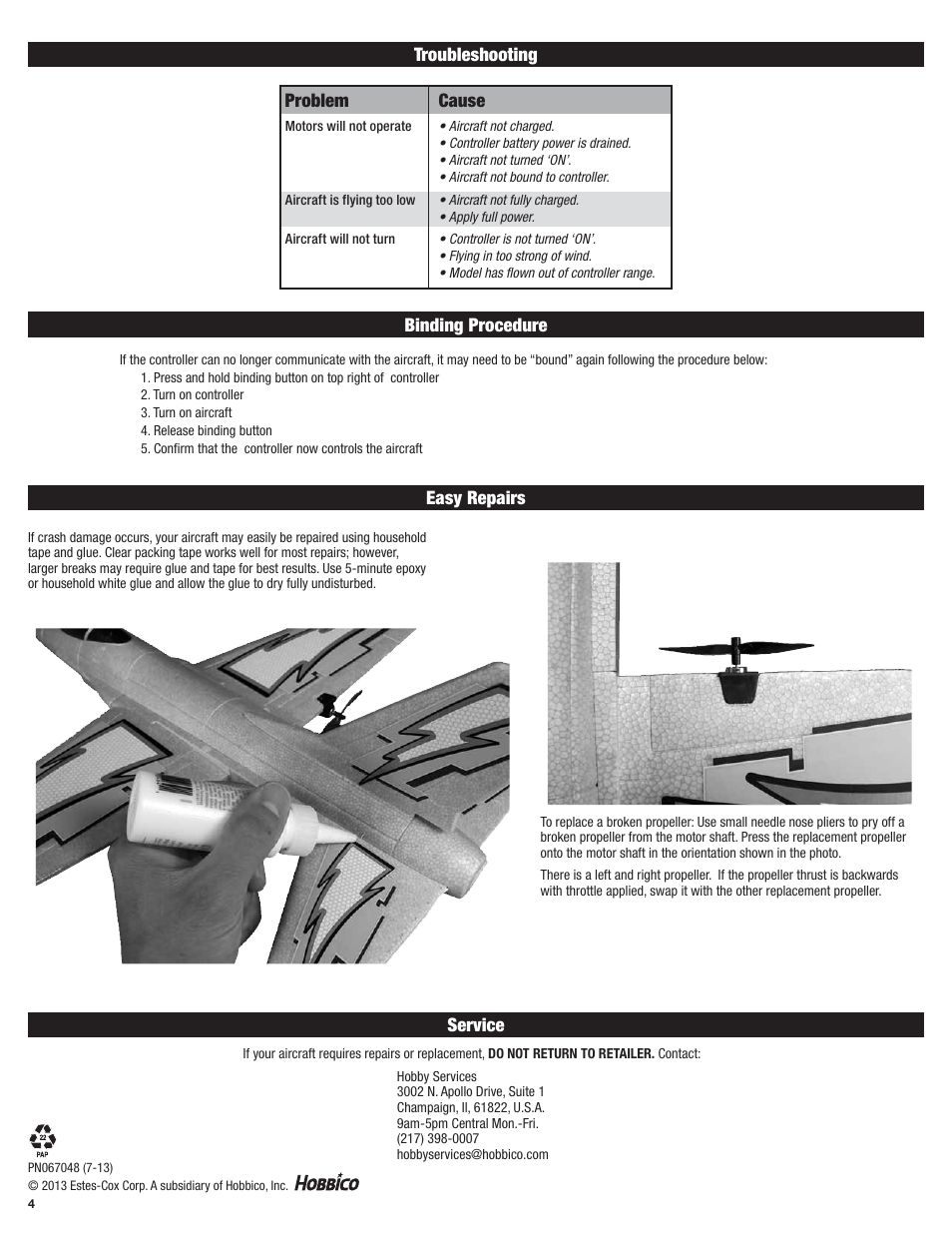 Cause | Estes 4550 - Silver Cloud User Manual | Page 3 / 9