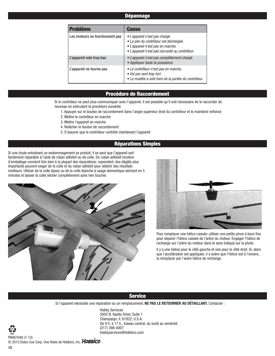 Cause | Estes 4550 - Silver Cloud User Manual | Page 9 / 9