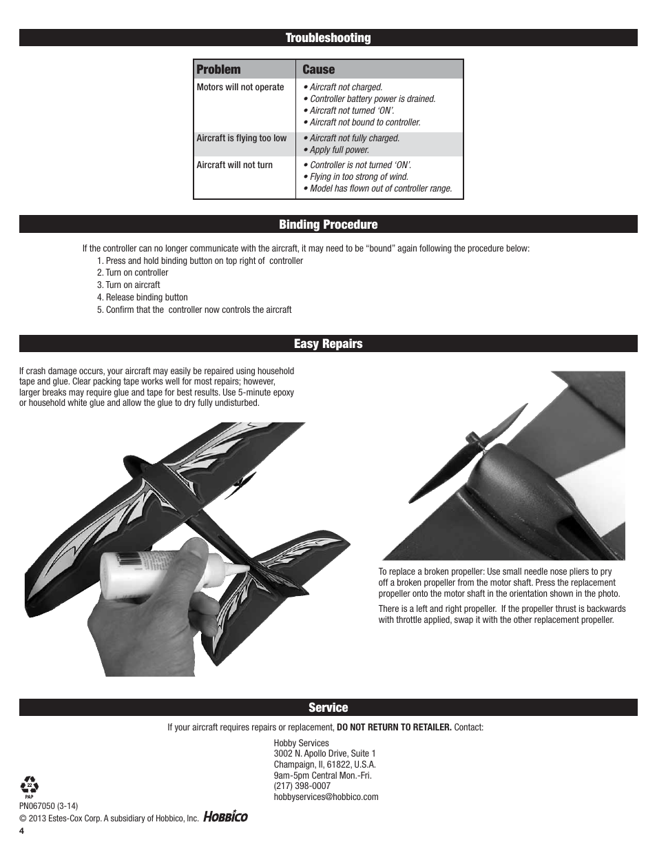 Estes 4553 - Wild Sky User Manual | Page 4 / 4