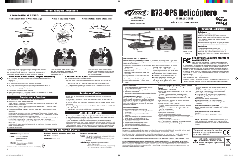 Estes 4602 - R73-OPS User Manual | Page 5 / 6