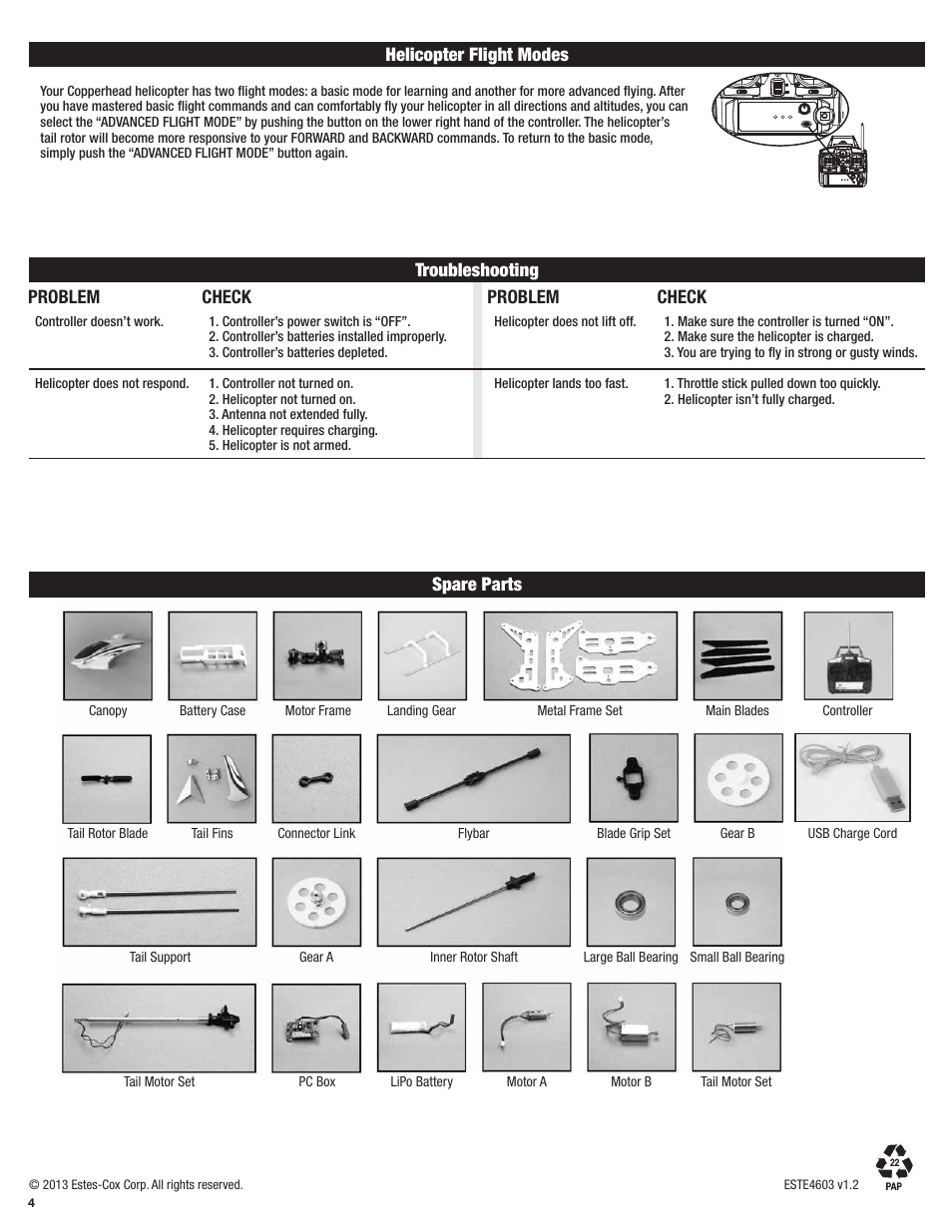 Estes 4603 - Copperhead User Manual | Page 4 / 12