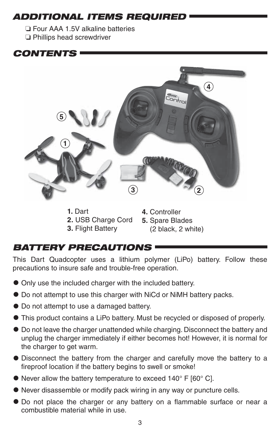 Estes 4605 - Dart User Manual | Page 3 / 32
