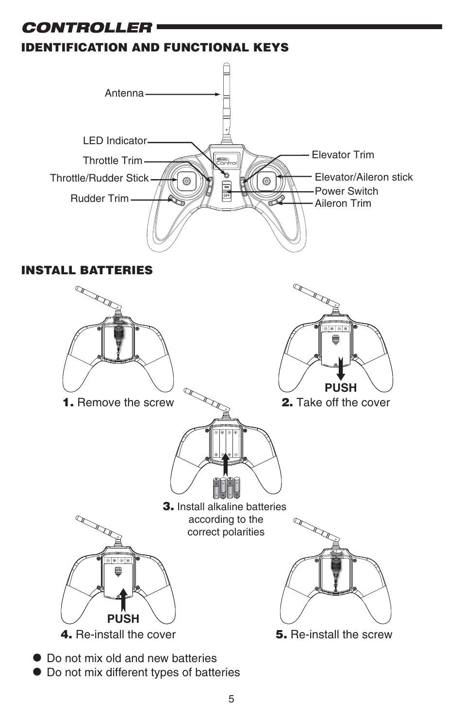 Controller | Estes 4605 - Dart User Manual | Page 5 / 32
