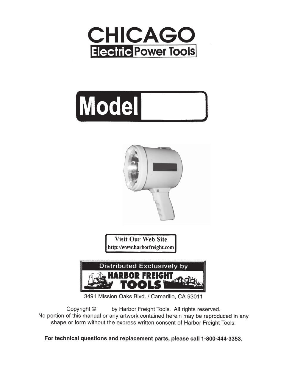 Chicago Electric 43972 User Manual | 6 pages