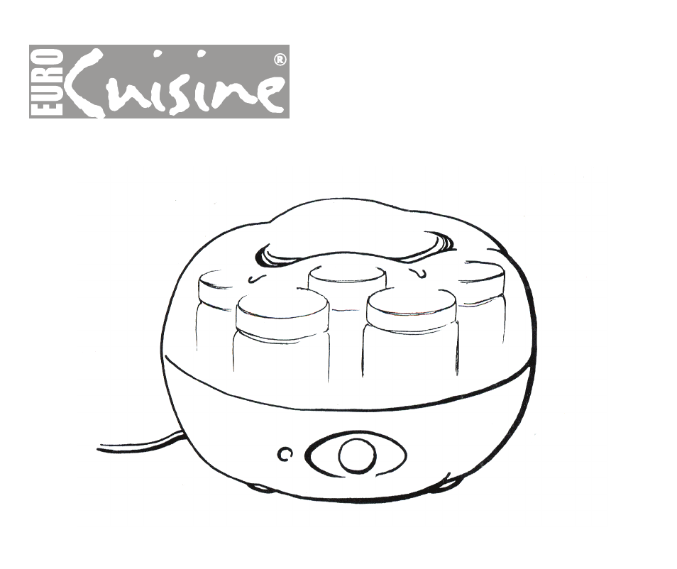 Euro Cuisine YM80 User Manual | 12 pages