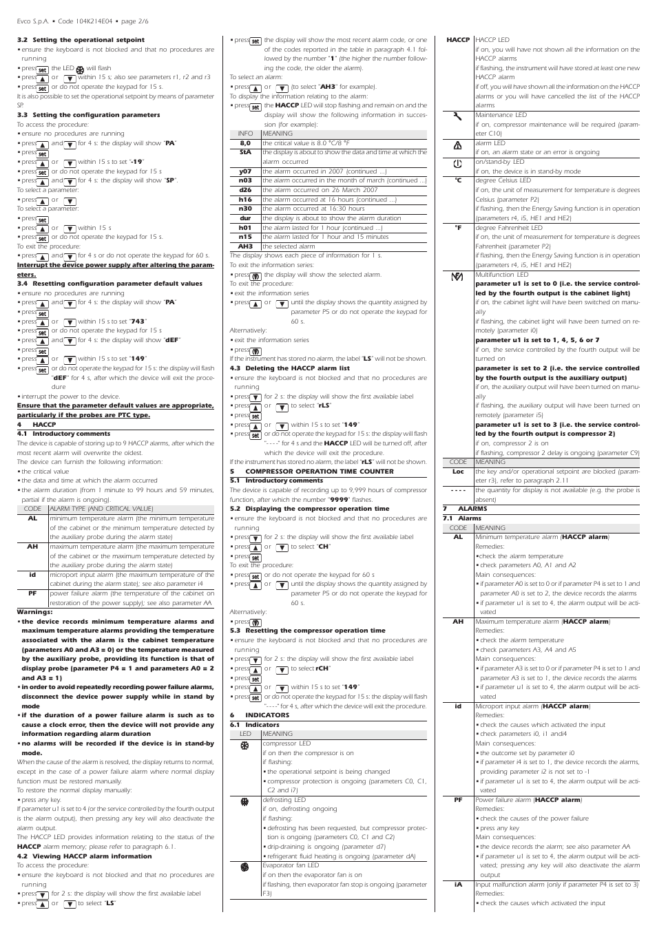 EVCO EVK214N9 User Manual | Page 2 / 6