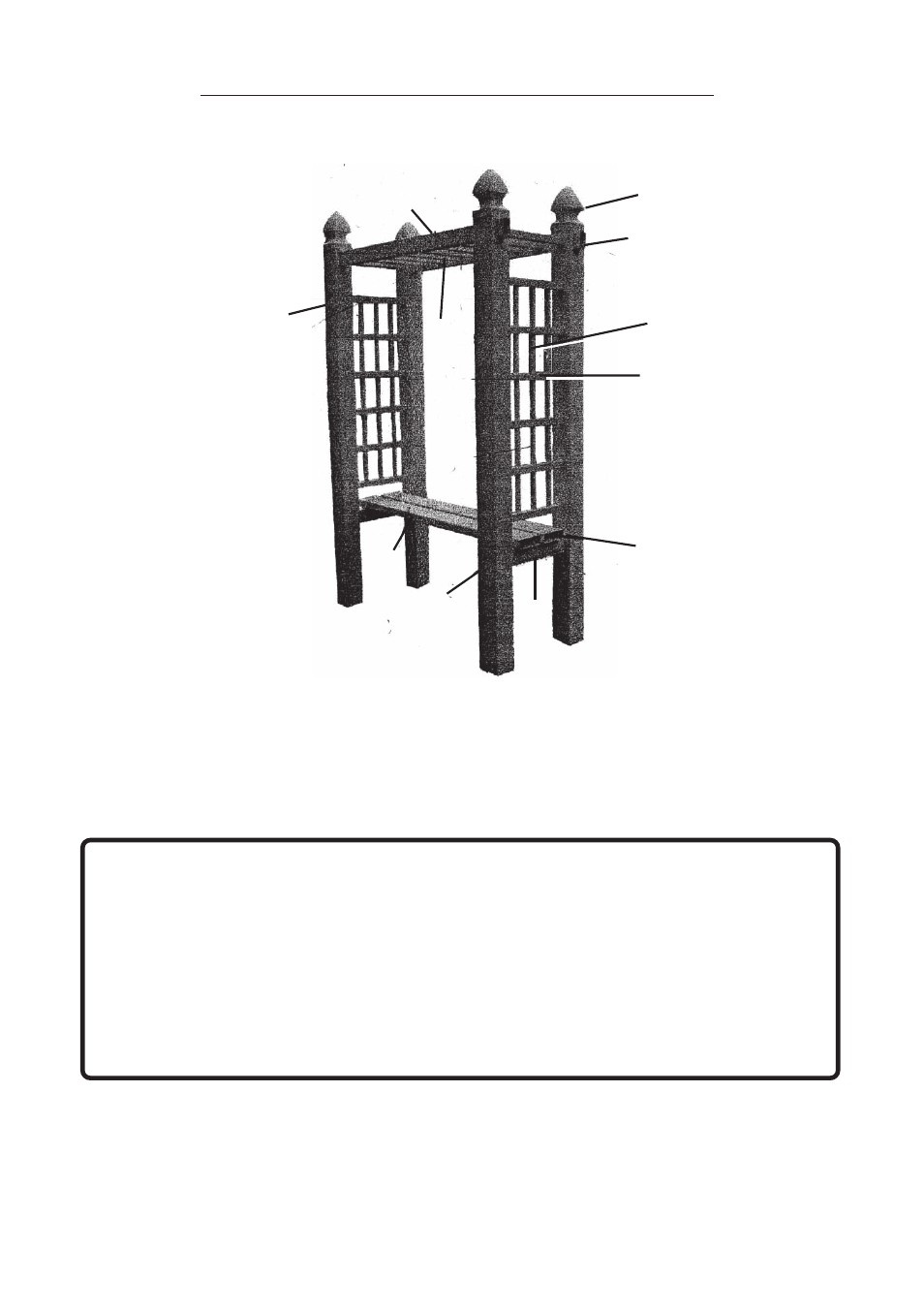 Assembly drawing | Chicago Electric ONE STOP GARDENS 91761 User Manual | Page 6 / 6