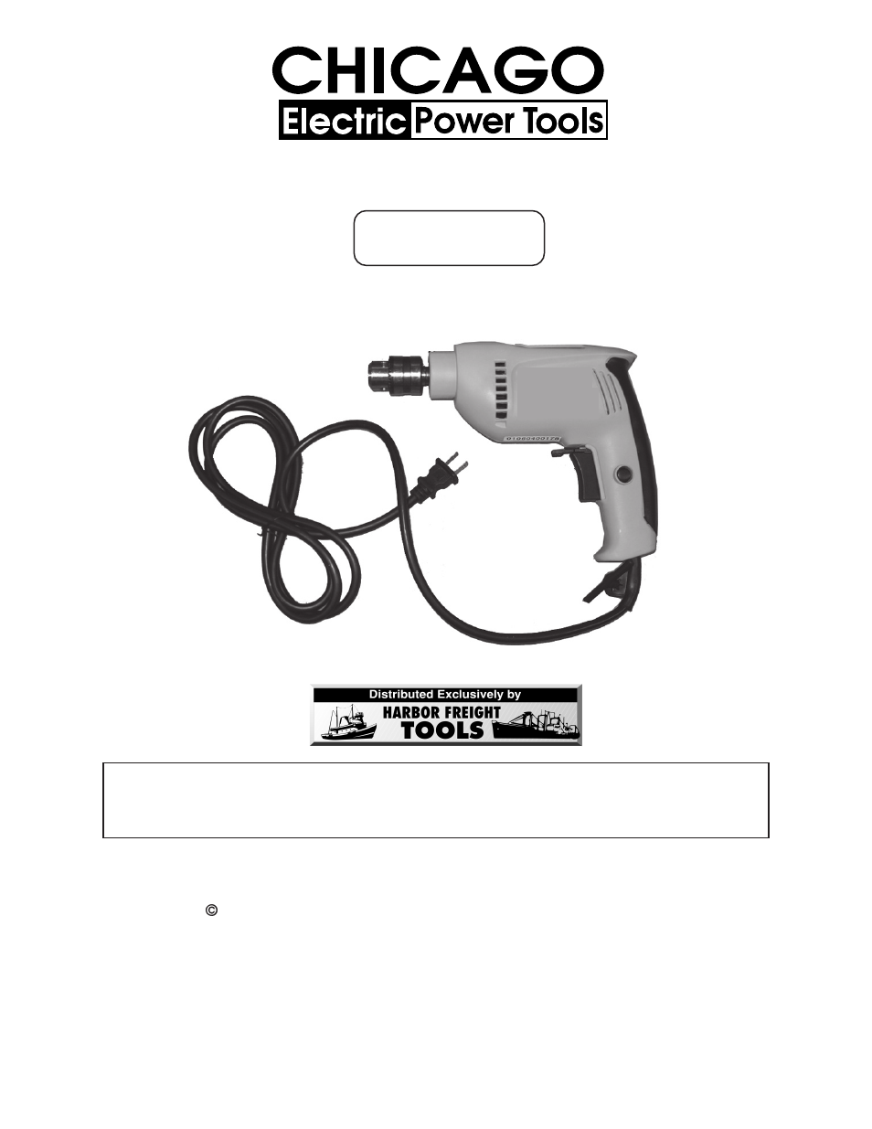 Chicago Electric 46804 User Manual | 15 pages