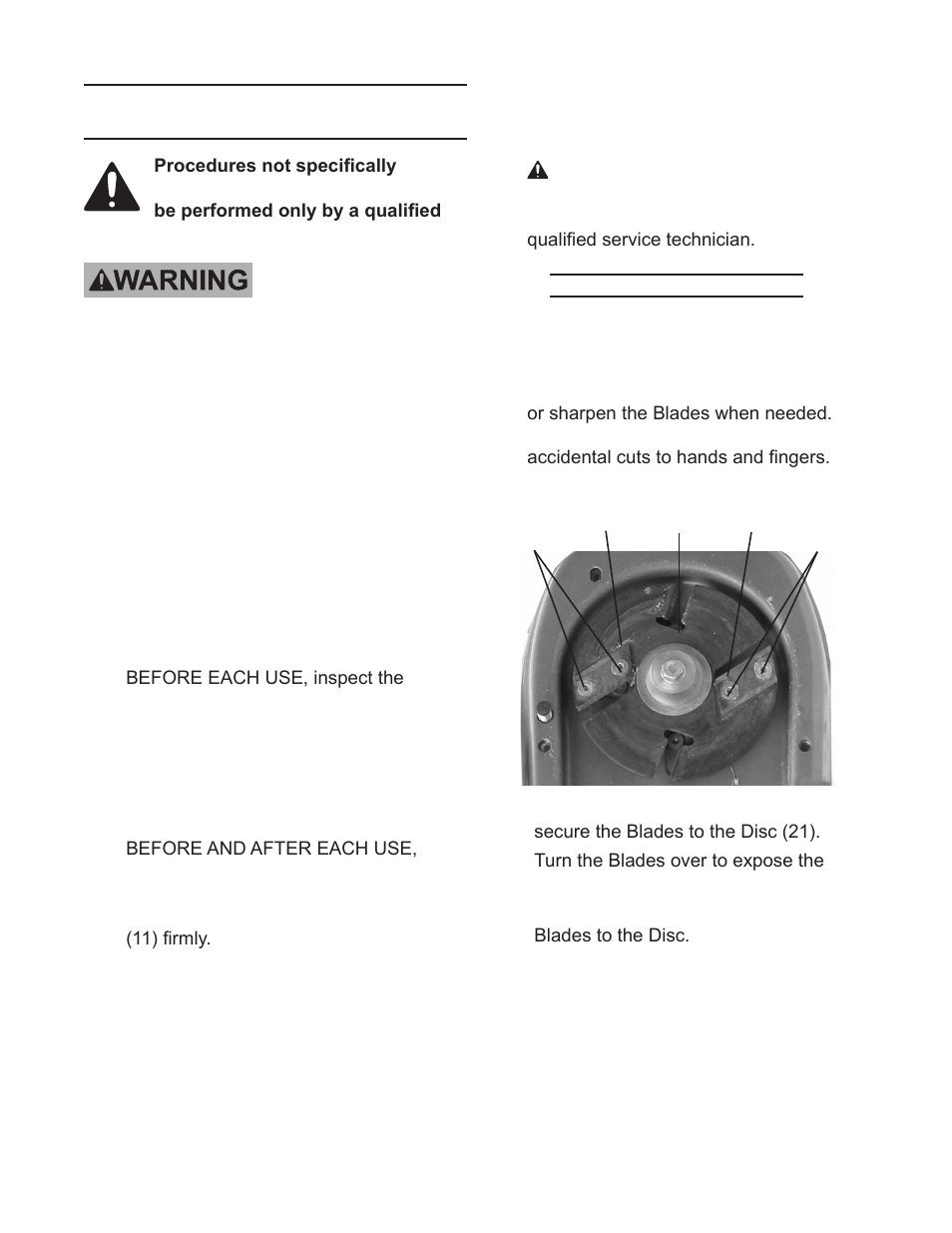 Maintenance and servicing, Blade reversal/removal | Chicago Electric 66910 User Manual | Page 12 / 16