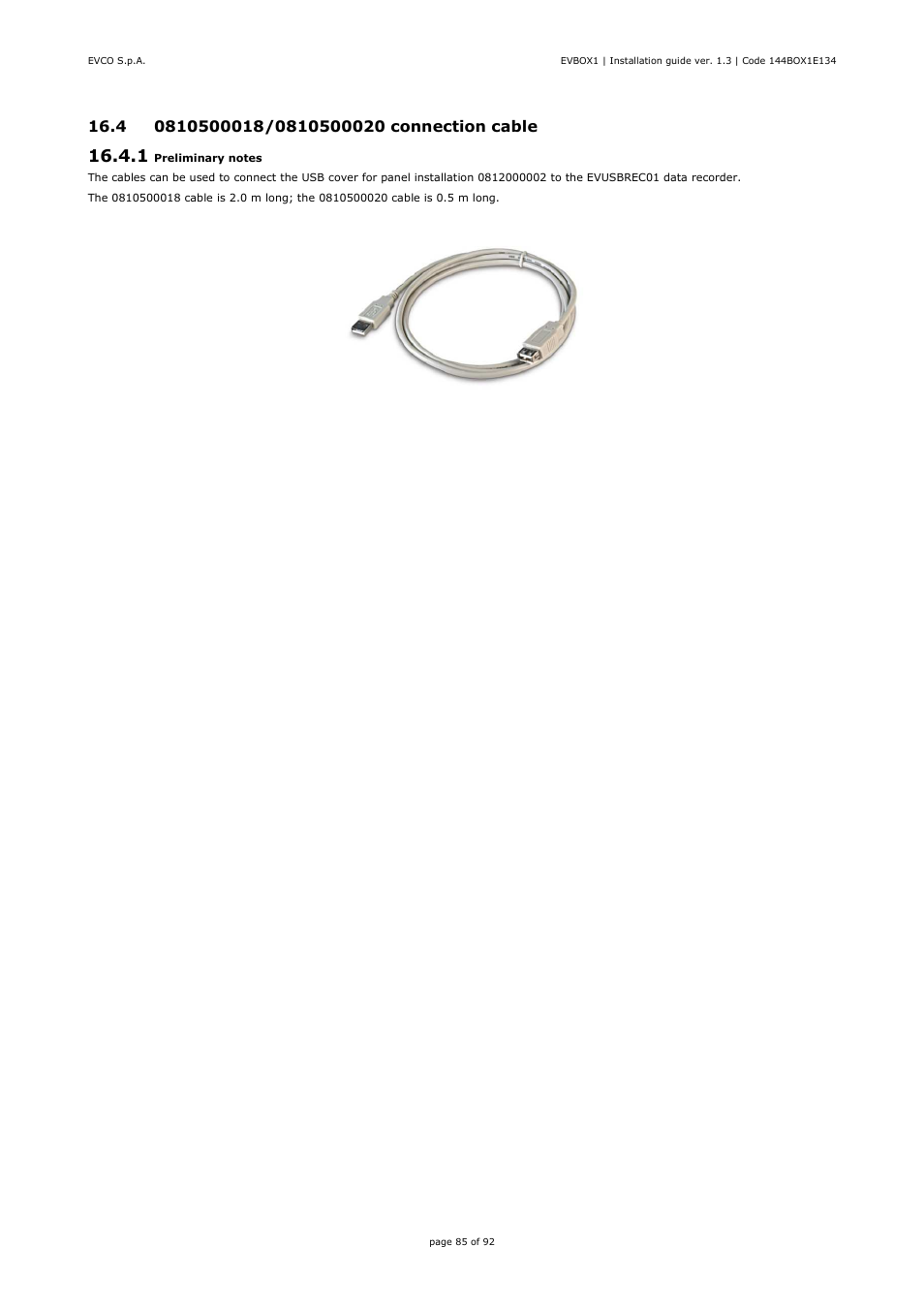 EVCO EVB1256N9D User Manual | Page 85 / 92