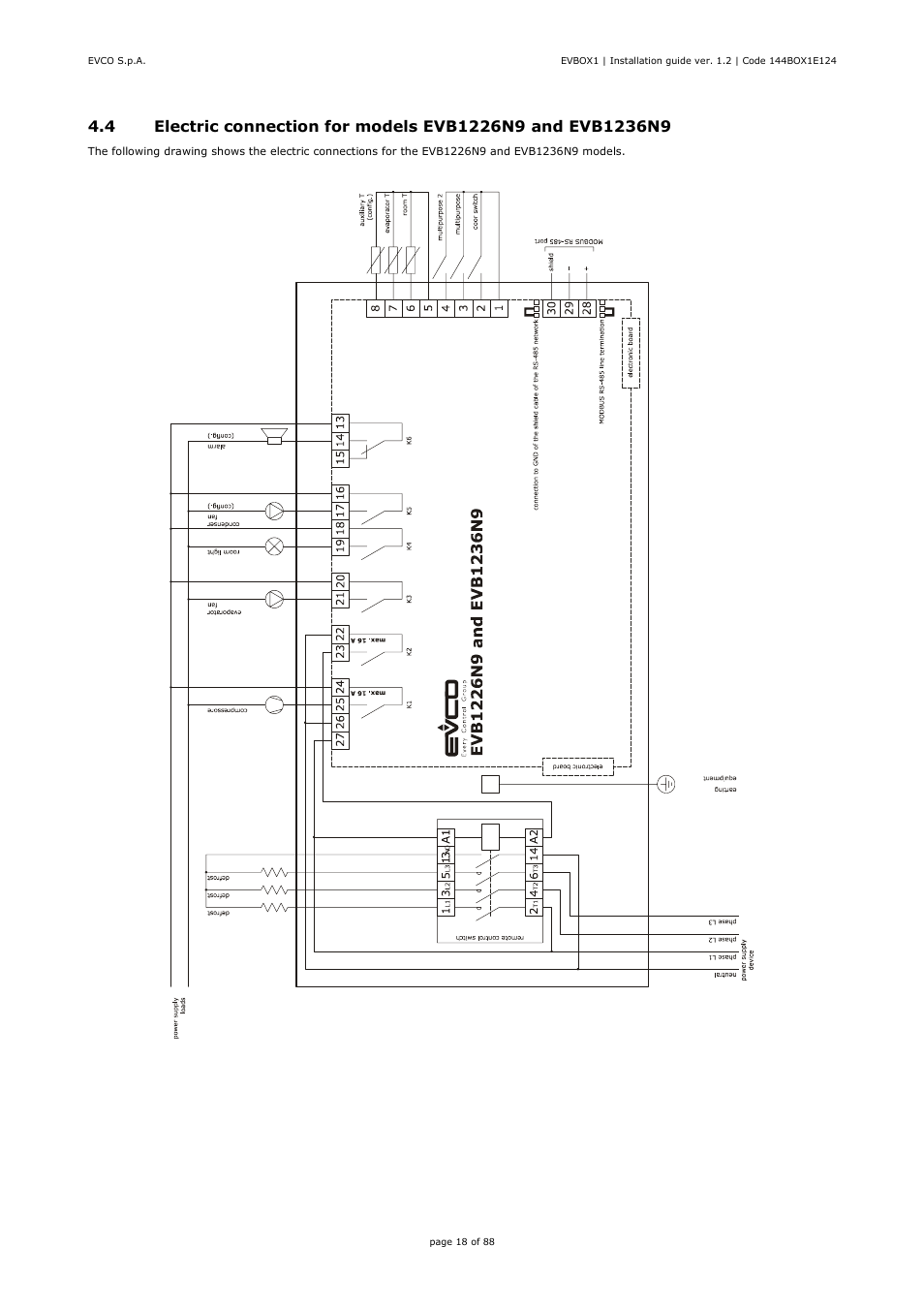 EVCO EVB1256N9 User Manual | Page 18 / 88