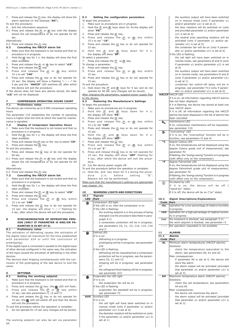 EVCO EVRSF205N9VRB User Manual | Page 3 / 8