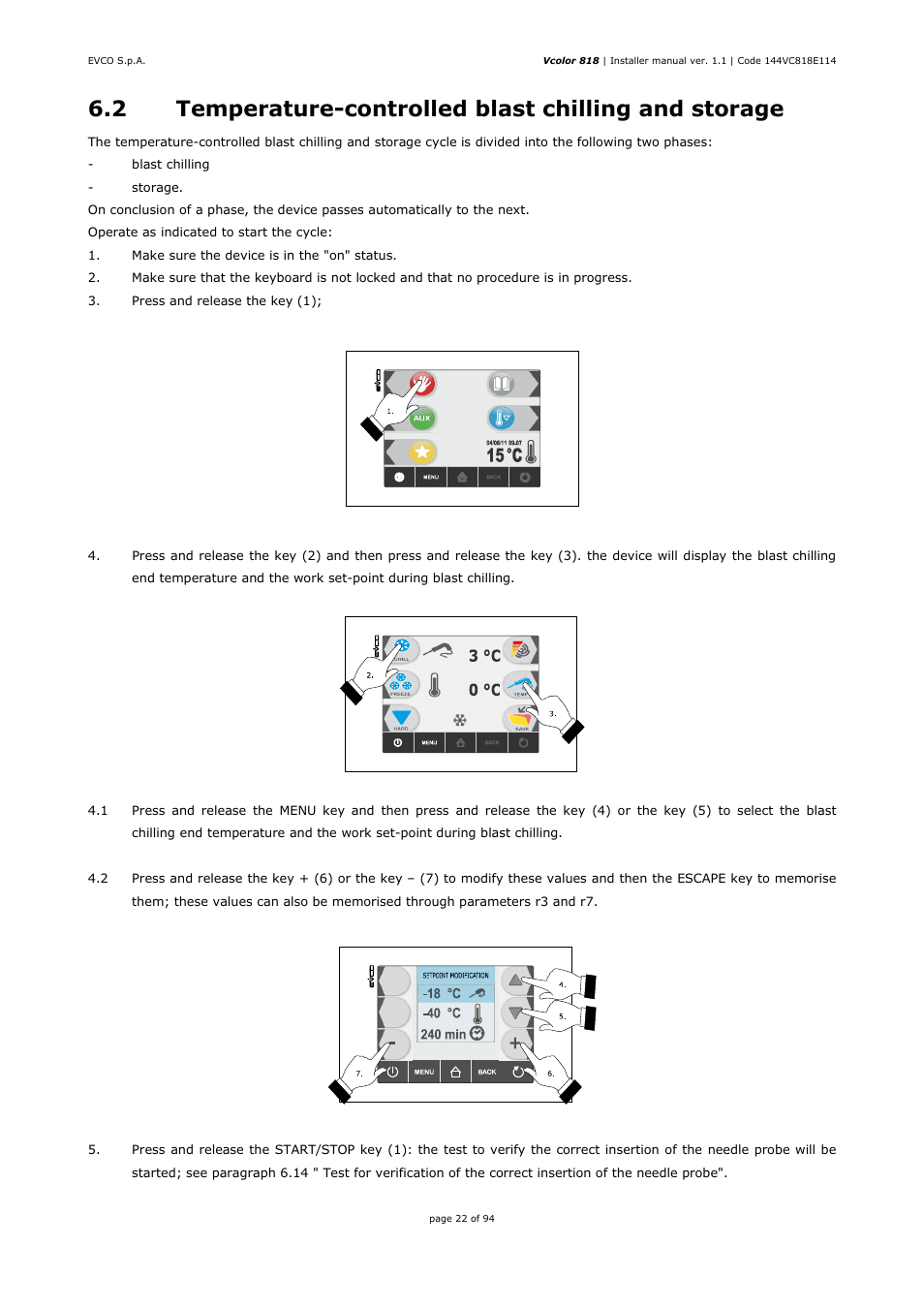 EVCO EVCSR818P9EF User Manual | Page 22 / 94