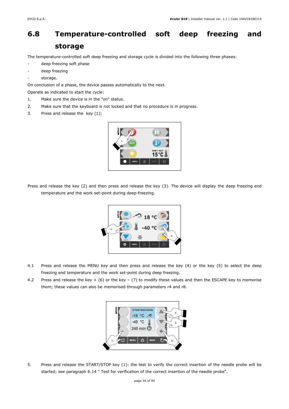 EVCO EVCSR818P9EF User Manual | Page 34 / 94