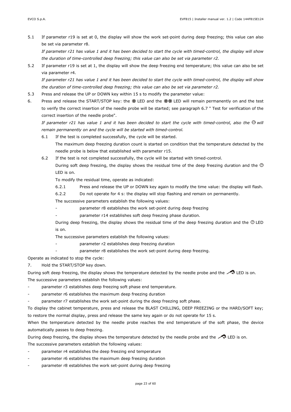 EVCO EVF815P9 User Manual | Page 23 / 60