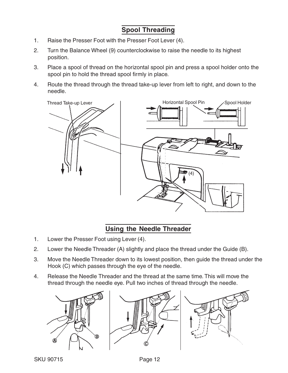 Chicago Electric 90715 User Manual | Page 12 / 42