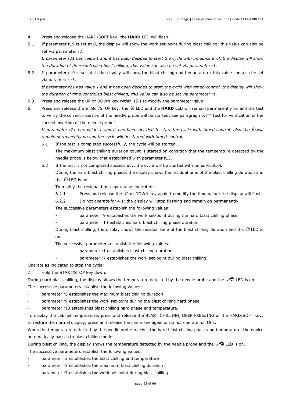 EVCO EVXV815P7 Installer manual User Manual | Page 23 / 66