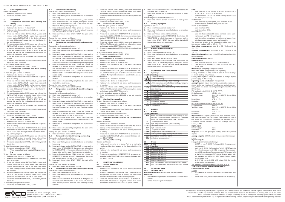 EVCO EVFTFT818P7U User Manual | Page 2 / 2