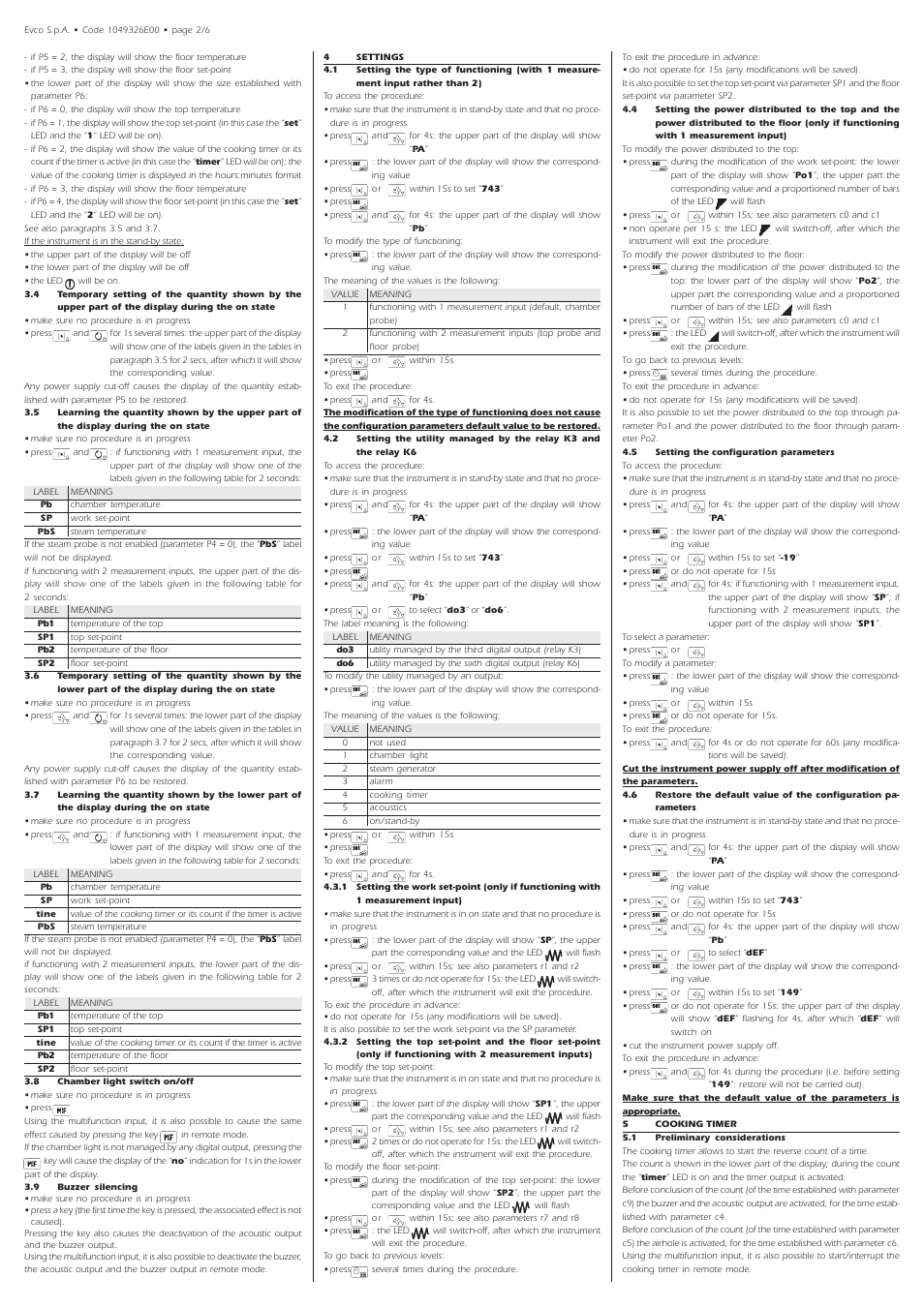 EVCO EV9326J9 User Manual | Page 2 / 6