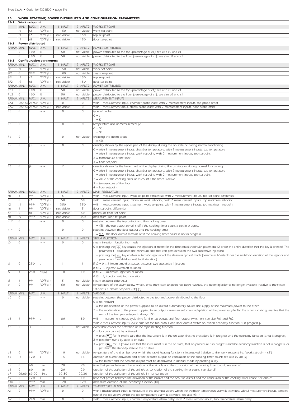 EVCO EV9326J9 User Manual | Page 5 / 6