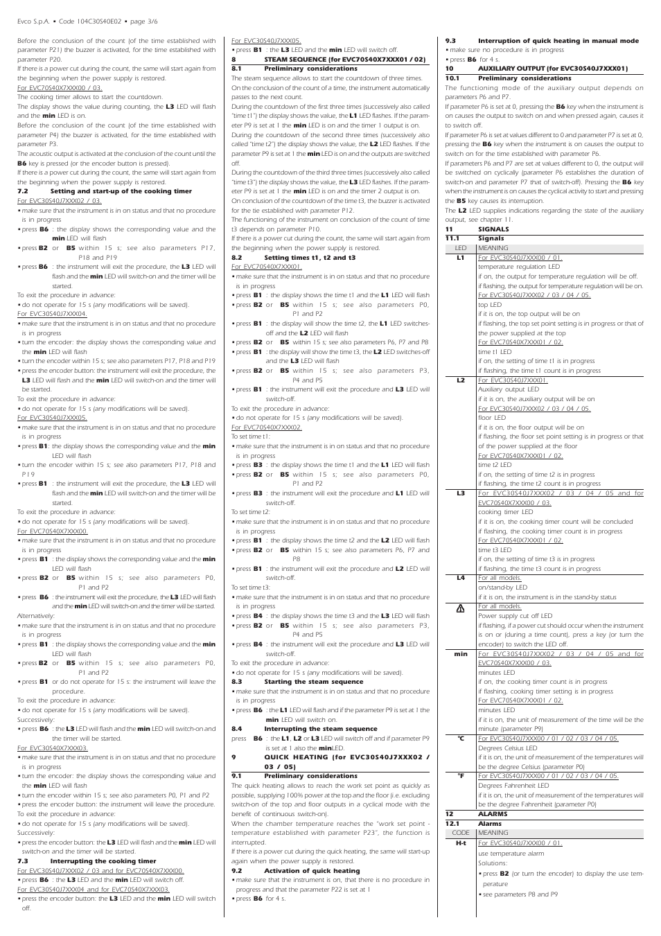 EVCO EVC70S40X7XXX03 User Manual | Page 3 / 6