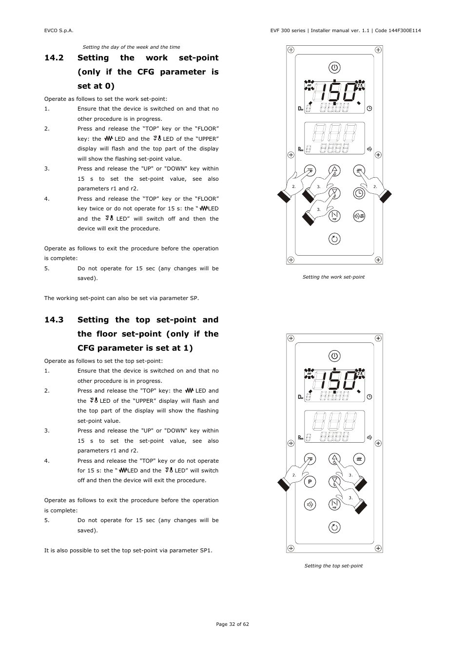 EVCO EVF328J9 User Manual | Page 32 / 62