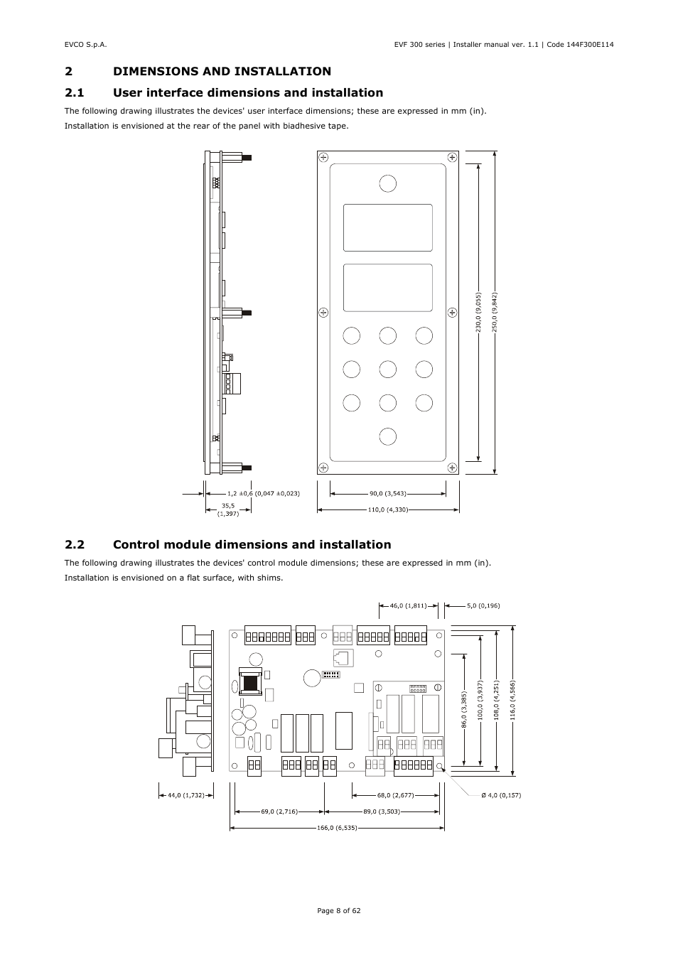 EVCO EVF328J9 User Manual | Page 8 / 62