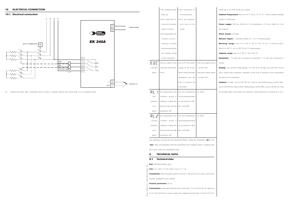 EVCO EK340AJ7 User Manual | Page 3 / 4