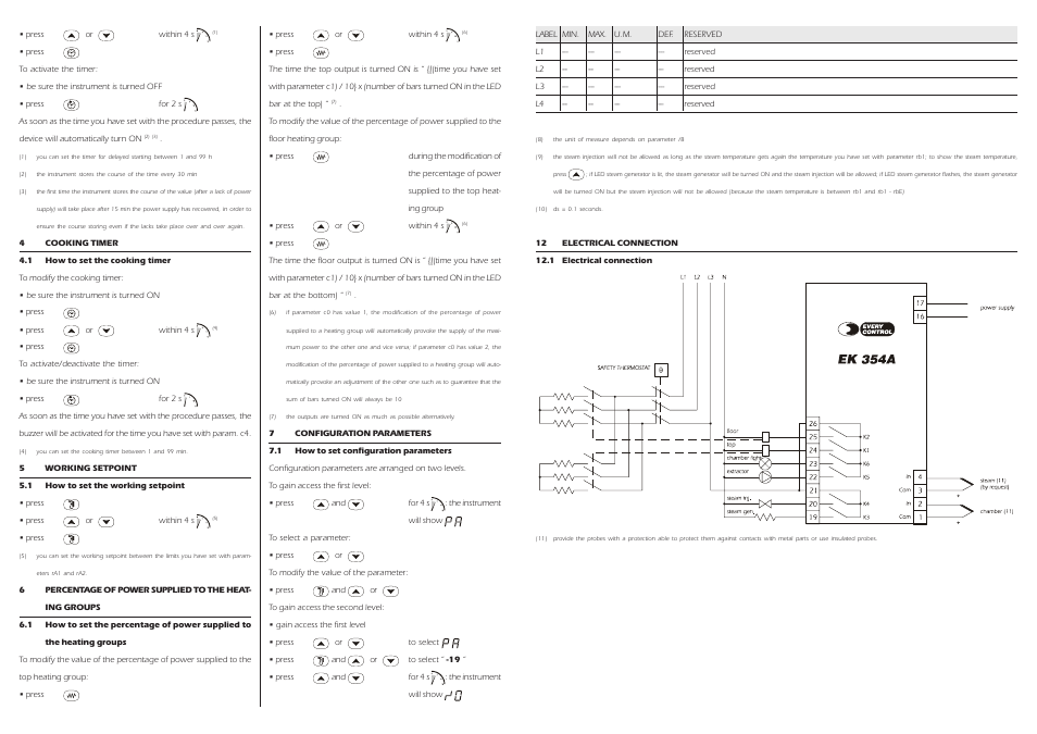 EVCO EK354AJ7 User Manual | Page 2 / 4