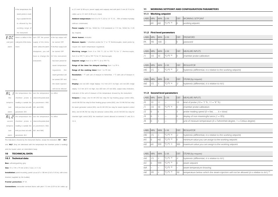 EVCO EK354AJ7 User Manual | Page 4 / 4