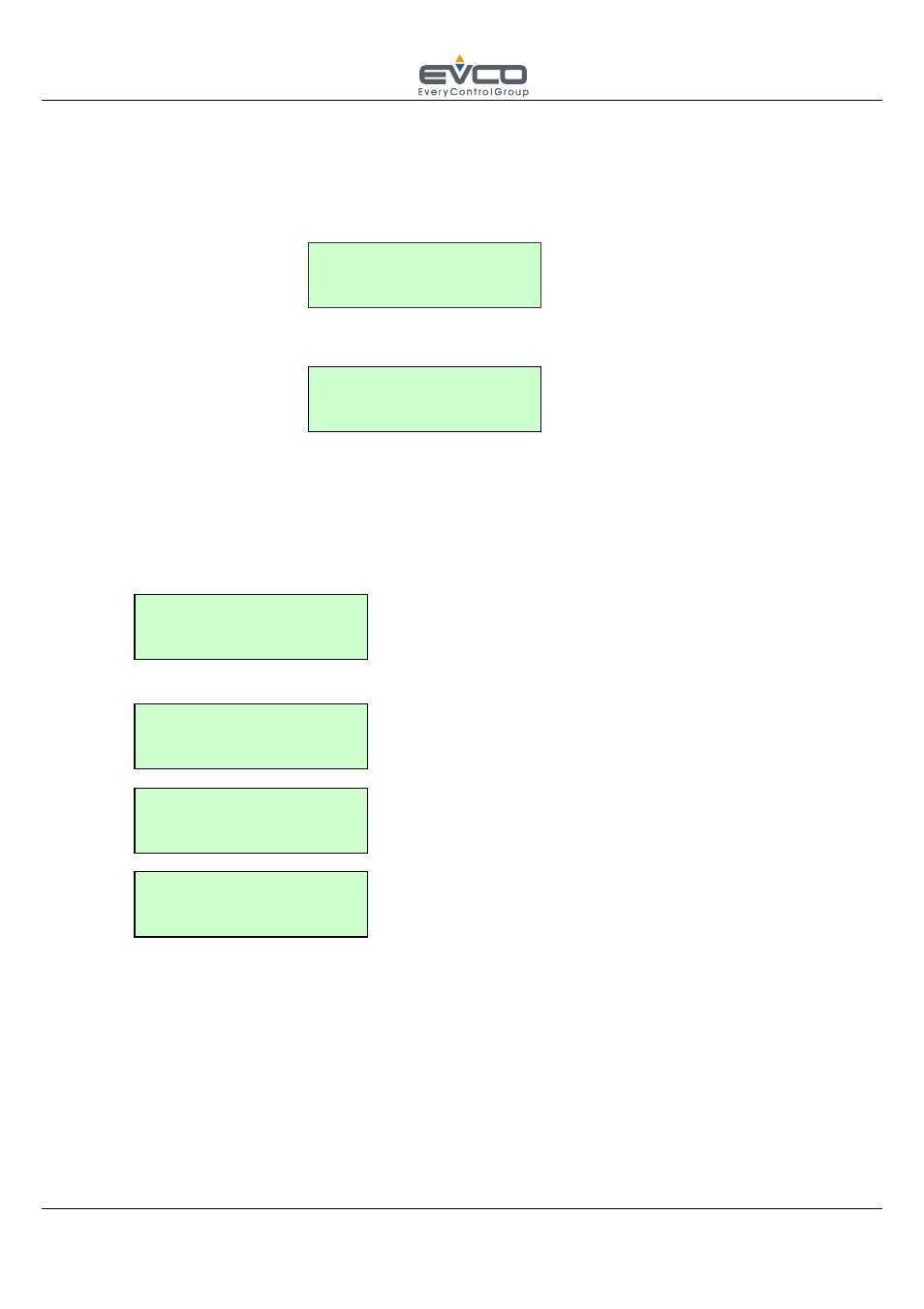 Setup menu, Setup 02 input/output, Setup 04 fans min max | Setup 01 parameters | EVCO CT1SA0040101 User Manual | Page 14 / 36