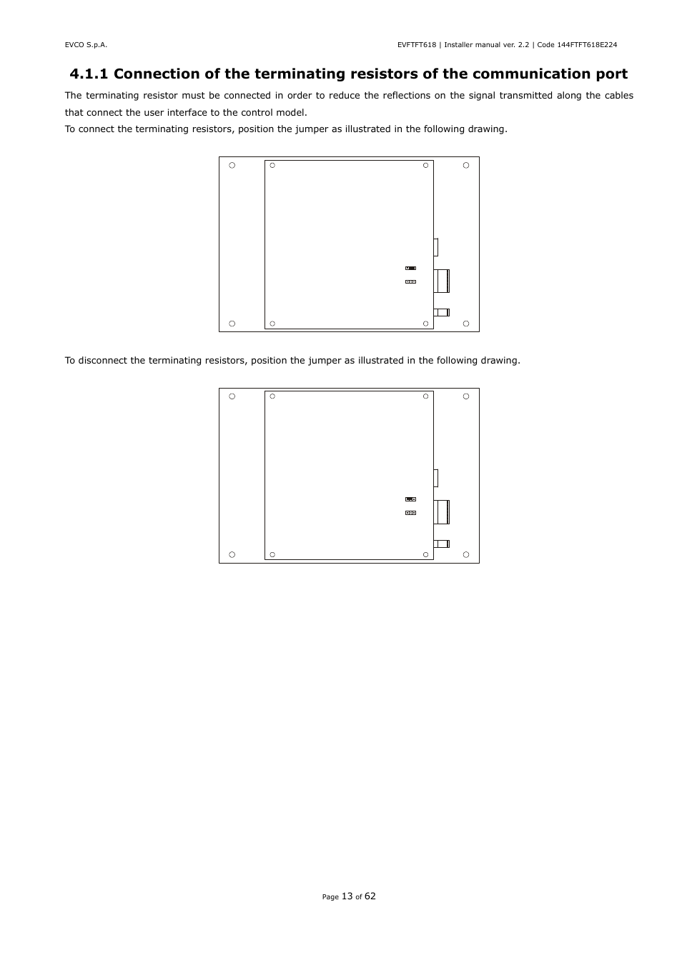 EVCO EVFTFT618N7U User Manual | Page 13 / 62