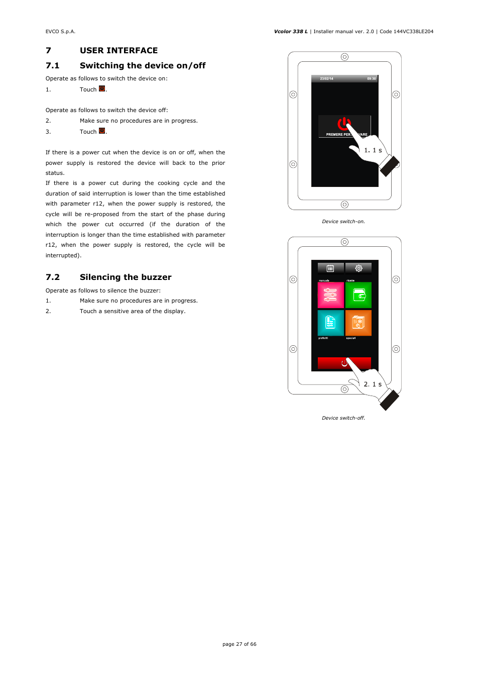 EVCO EVCLC33DJ2 User Manual | Page 27 / 66