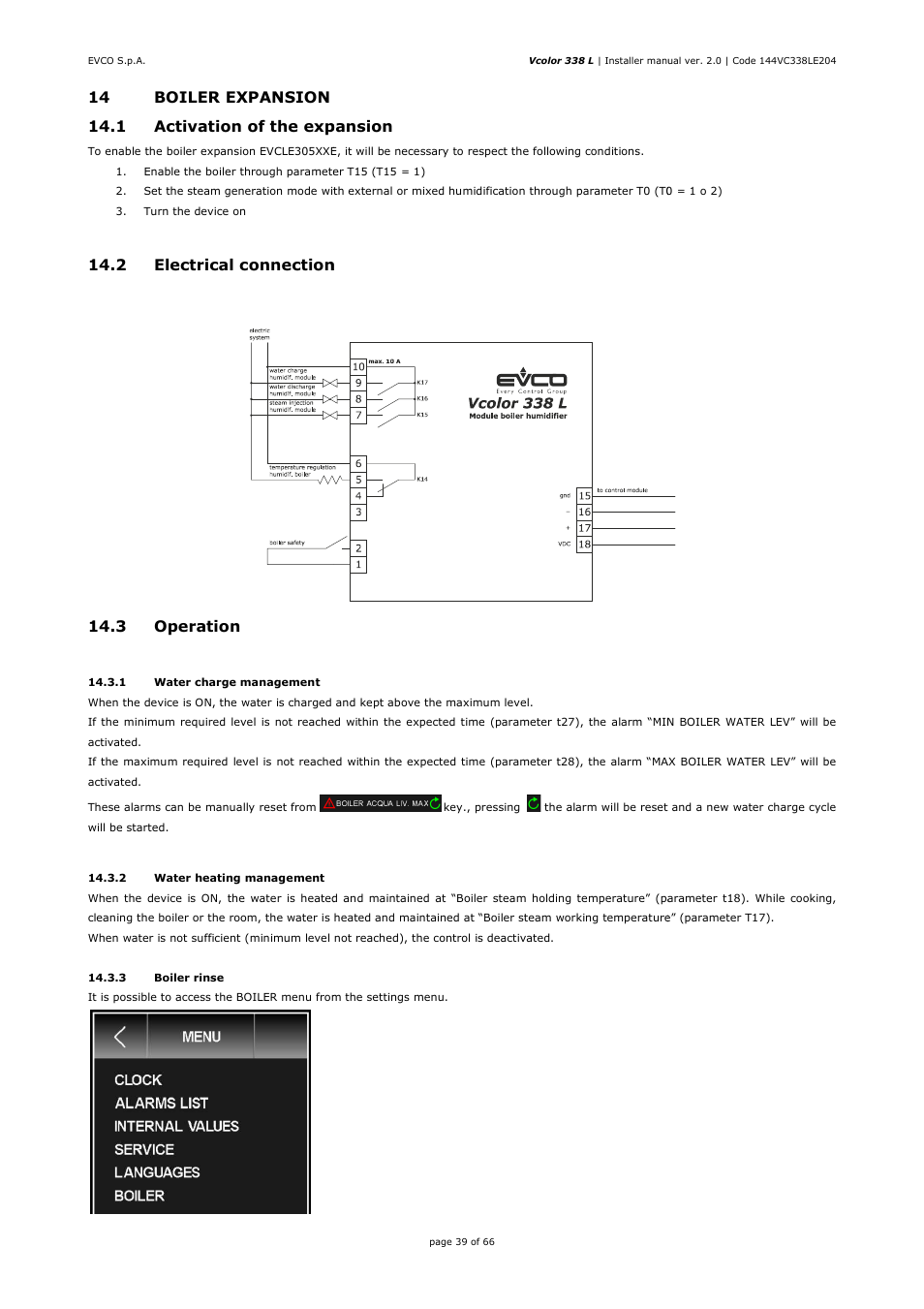 EVCO EVCLC33DJ2 User Manual | Page 39 / 66