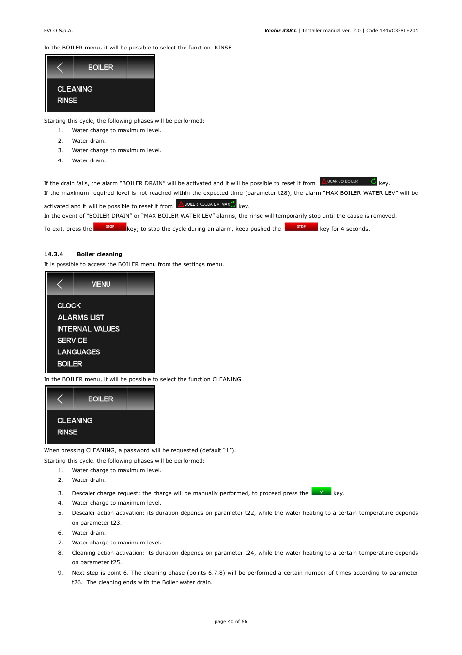 EVCO EVCLC33DJ2 User Manual | Page 40 / 66